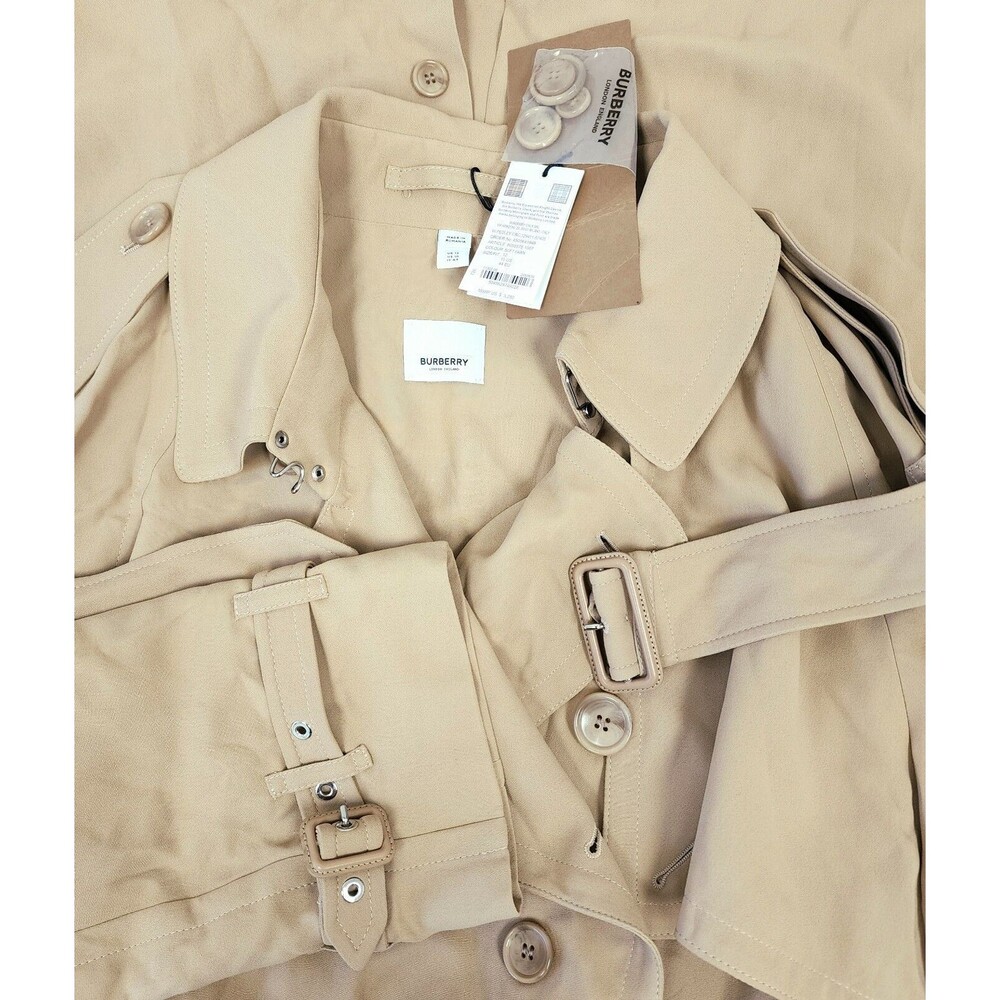 Burberry Pedley Women's Double Breasted Trench Coat Jacket Soft Fawn Size US 10 - Picture 5 of 7